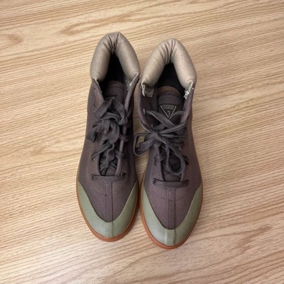 Guess Shoes Sneaker boots Mens 5.5 Canvas Gum Outsole Hiking Mid Top Vinta… - Picture 1 of 10